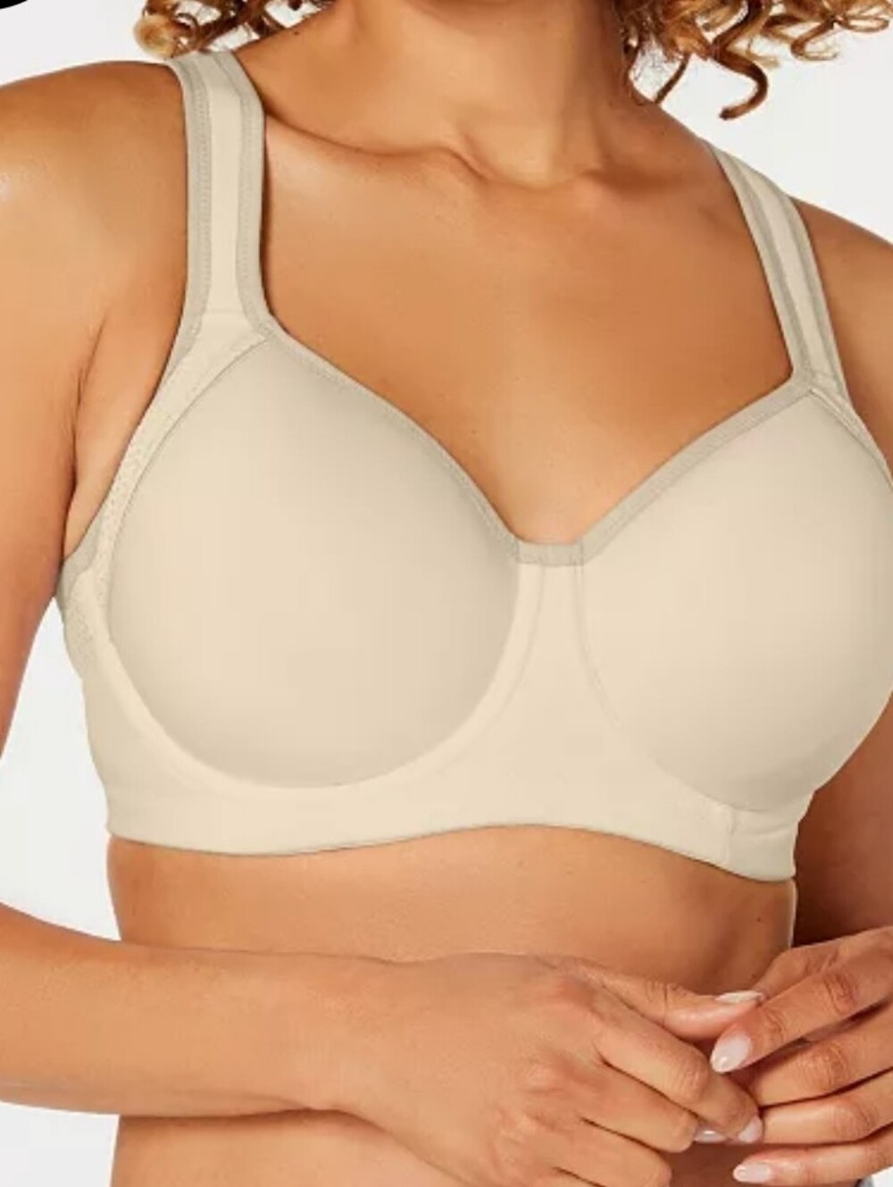 Nwt Wacoal Contrast Trim Contour  Sports Bra Underwire 34D 853302